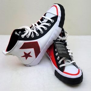 CONVERSE White/University Red/Black US MEN  SIZE 7 /WOMEN 9